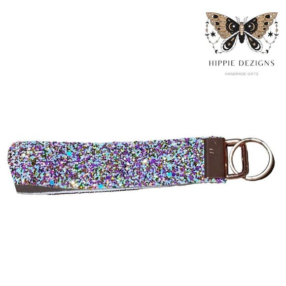 NWT Pink Glitter Wristlet with Rose Gold Hardware - Picture 3 of 6